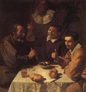 VELAZQUEZ, Diego Rodriguez de Silva y Three Men at a Table